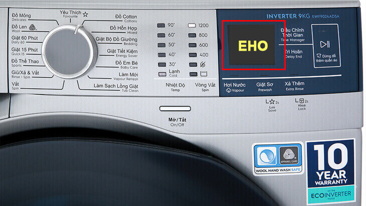 nhận biết Lỗi EHO máy giặt Electrolux