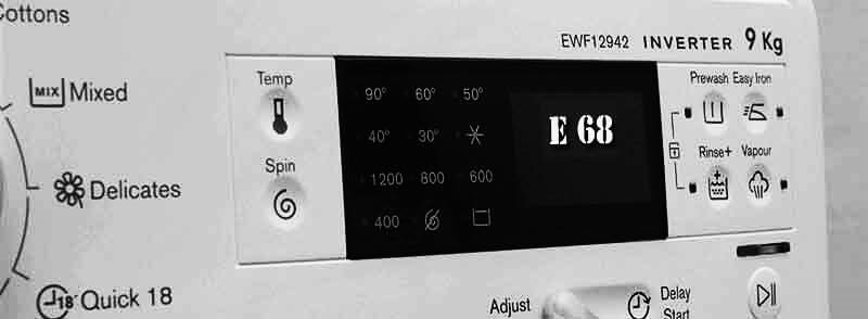 Tìm hiểu lỗi E68 máy giặt Electrolux